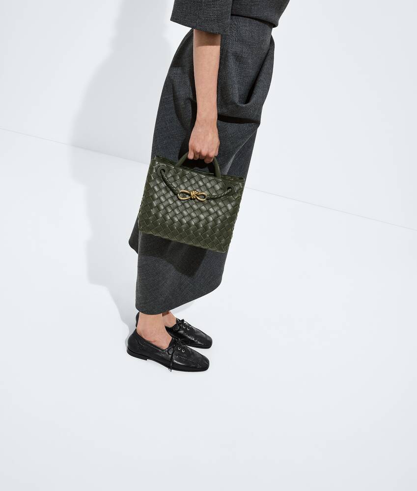 Women's Small Andiamo in Bark green Bottega Veneta Singapore EN - Image 7