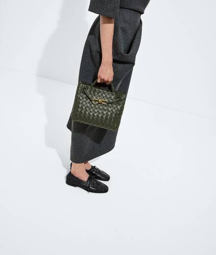 Women's Small Andiamo in Bark green Bottega Veneta Singapore EN - Image 7
