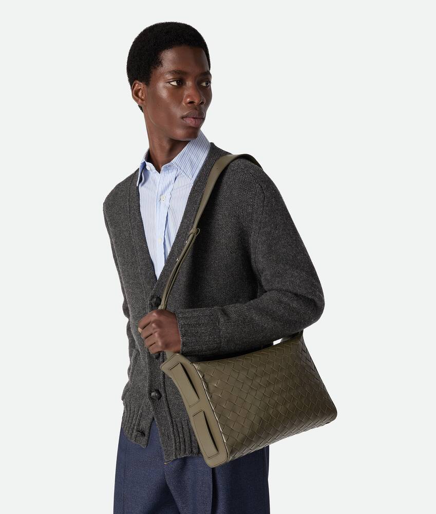 Intrecciato编织Tribeca手提包 为 男士 在 柏树绿 Bottega Veneta 新加坡 ZH - Image 2