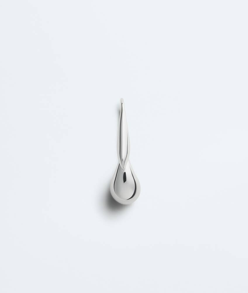 Women's Drop Pendant Earrings in Silver Bottega Veneta Bulgaria EN - Image 5