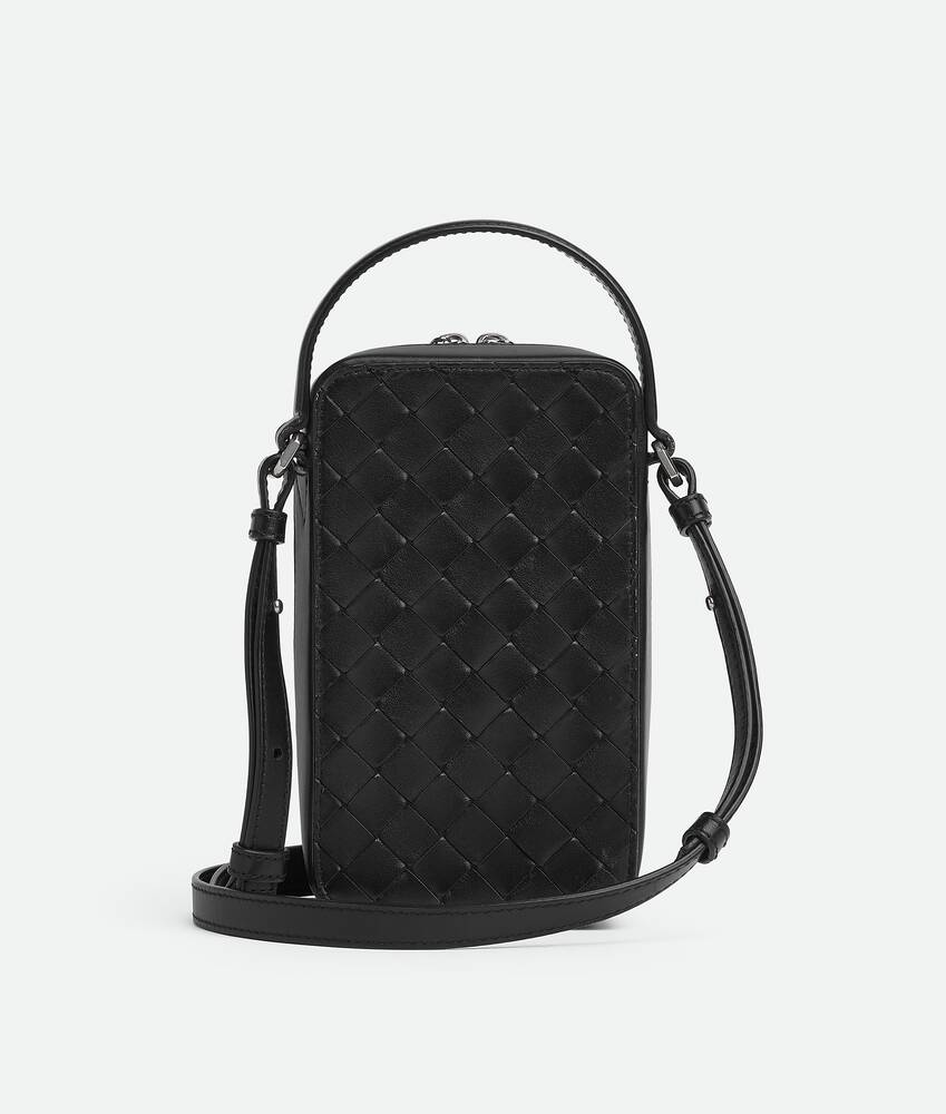 Men's Getaway Phone Pouch in Black Bottega Veneta United States EN - Image 5
