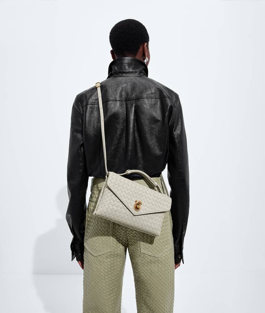 Women's Knot Lock in Silica gray Bottega Veneta Brazil EN - Image 6