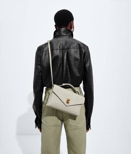 Women's Knot Lock in Silica gray Bottega Veneta Brazil EN - Image 6