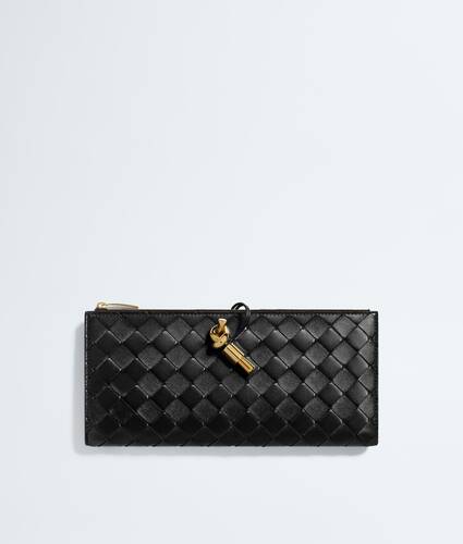Women's Andiamo Wallet Organizer in Black Bottega Veneta Greece EN - Image 1