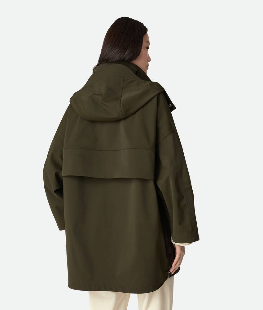 Women's Bonded Tech Wool Parka in Rainforest Bottega Veneta Hong Kong SAR China EN - Image 3