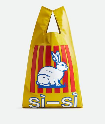 Ele's Supermercato Tote em Firefly/nail polish/white/cobalt Bottega Veneta Brasil PT - Image 1