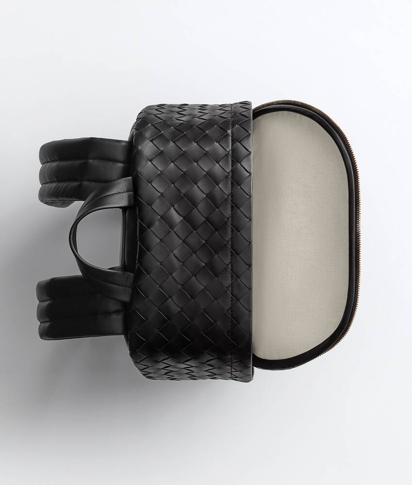 bottega veneta intrecciato leather backpack Blue (Pre-Owned) toned hardware Small Intrecciato Backpack