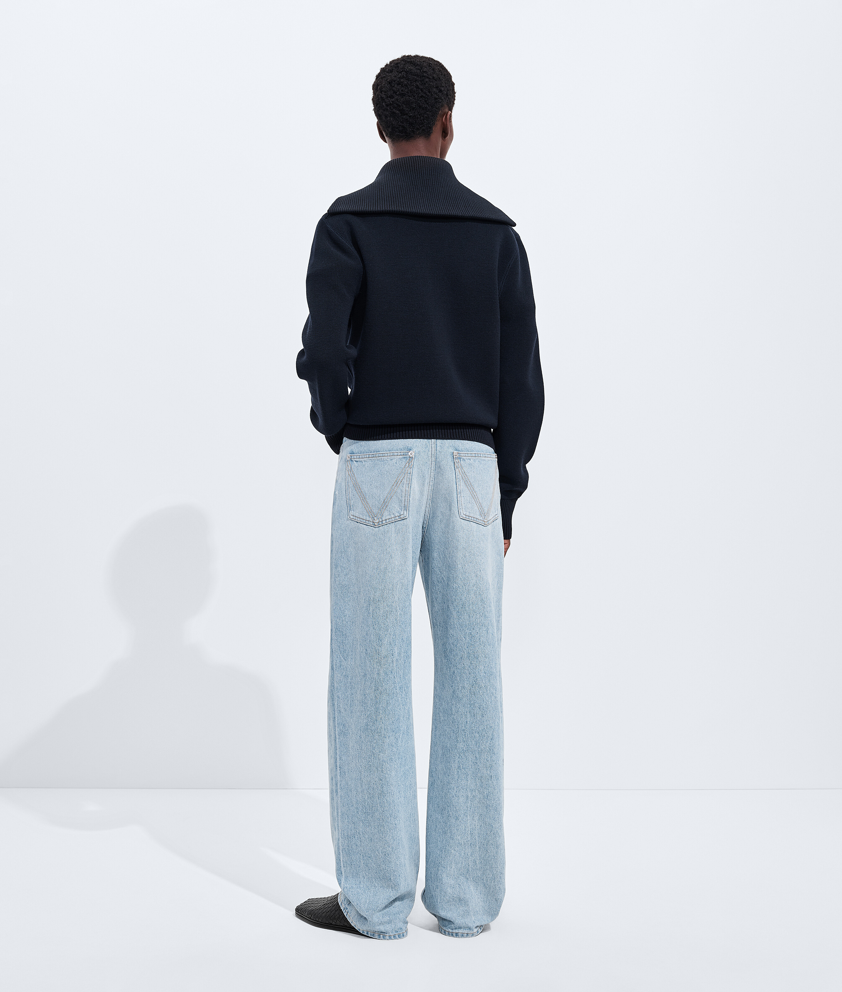 Men's Sky Bleached Wide Leg Jeans in Light bleach Bottega Veneta Luxembourg EN - Image 3