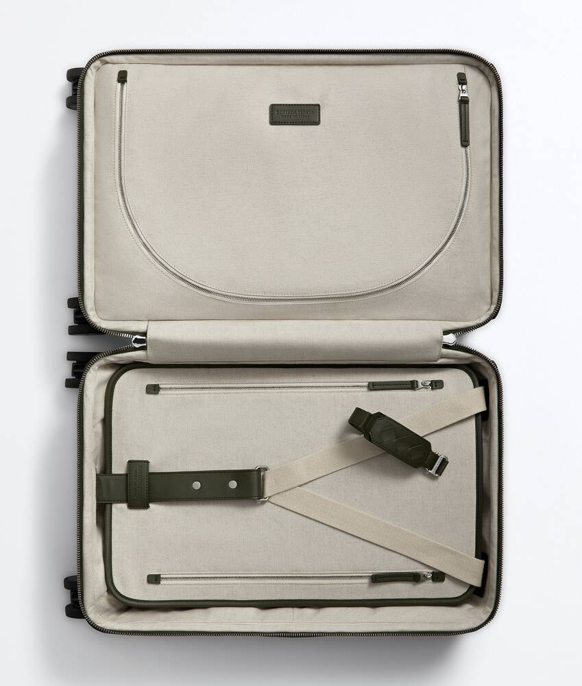 Trolley da cabina Odyssey Intrecciato da Uomo in Bark green Bottega Veneta Italia IT - Image 4