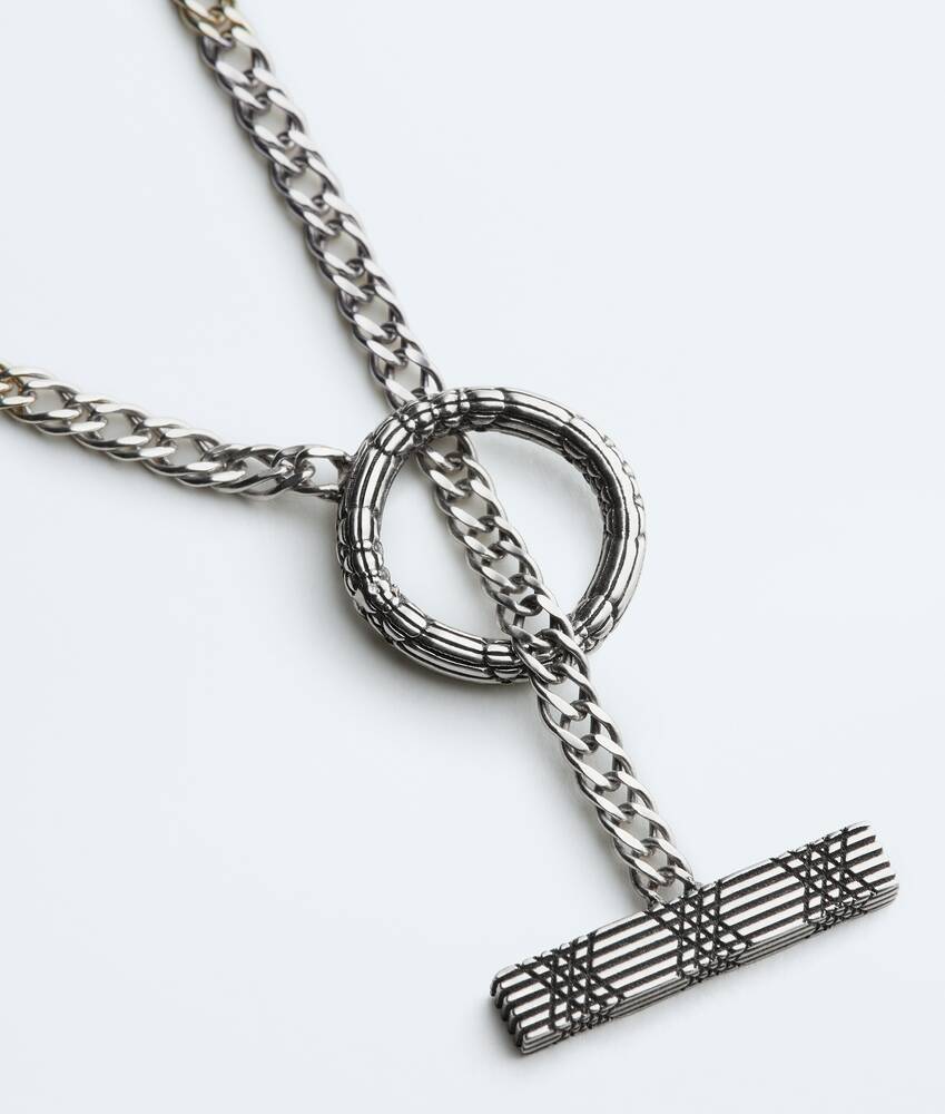 Men's Veneta Chain Necklace in Silver Bottega Veneta United Kingdom EN - Image 3