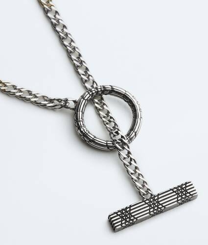 Men's Veneta Chain Necklace in Silver Bottega Veneta United Kingdom EN - Image 3