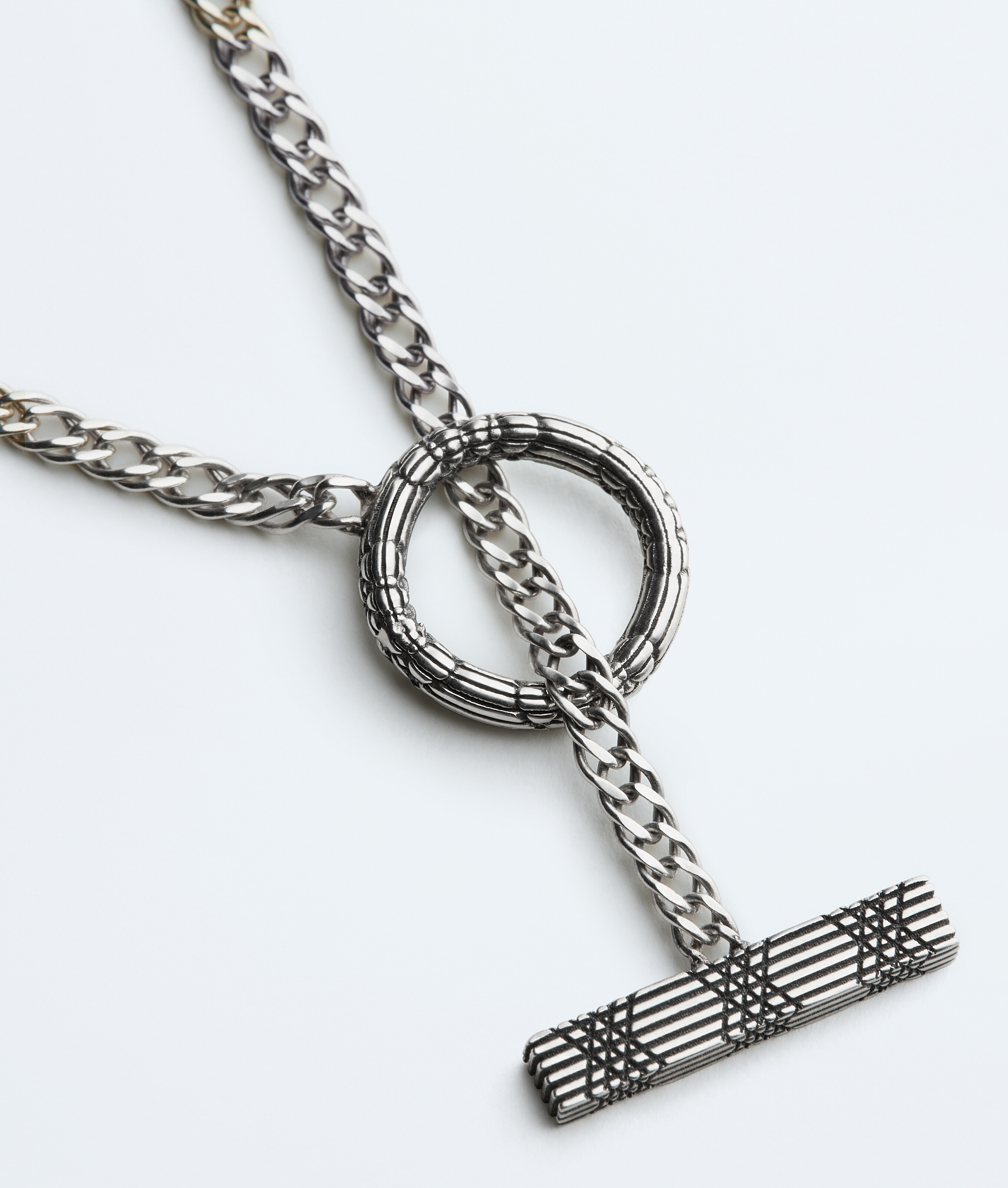 Men's Veneta Chain Necklace in Silver Bottega Veneta Finland EN - Image 3