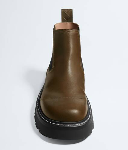 Men's Gum Chelsea Ankle Boot in Olive oil Bottega Veneta Italy EN - Image 4