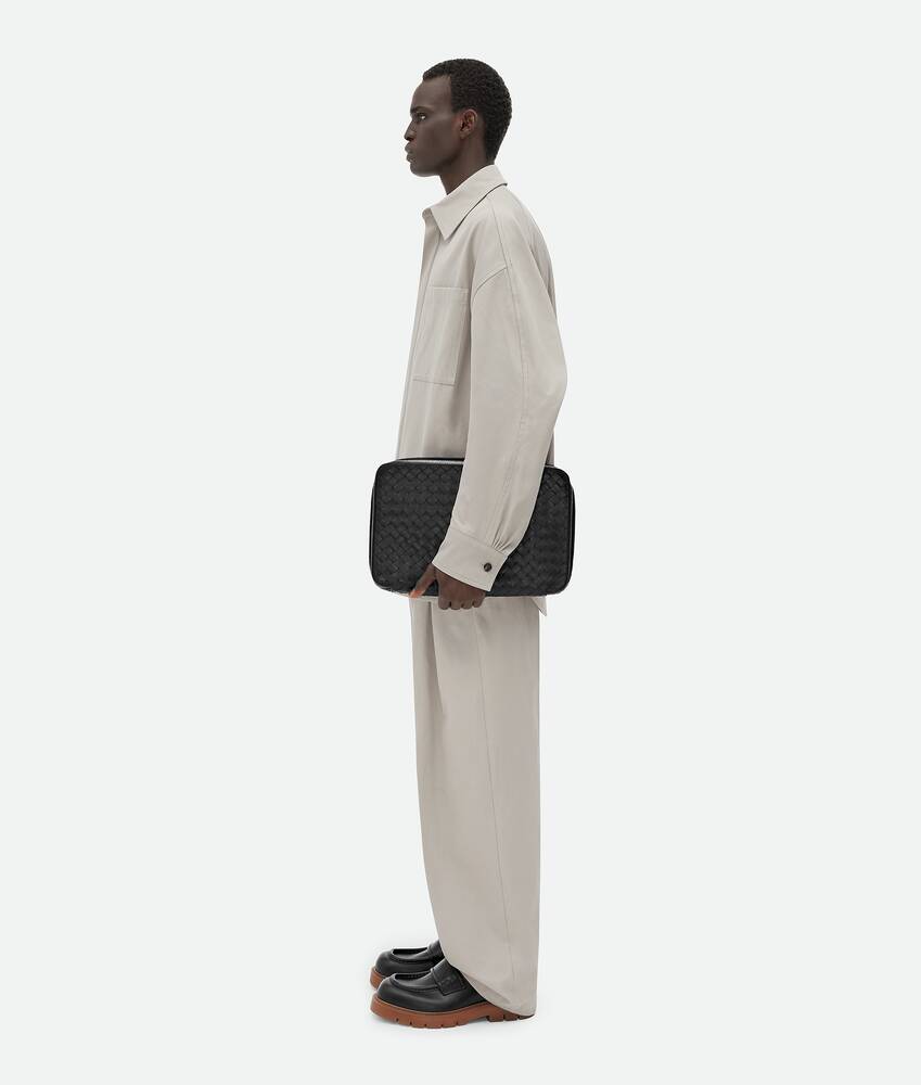 Men's Intrecciato Small Packing Cube in Black Bottega Veneta France EN - Image 4