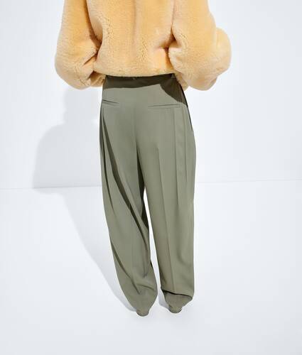 Women's Wool Twill Pants in Tarragon Bottega Veneta Switzerland EN - Image 3