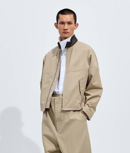 Men's Light Cotton Jacket in Sahara Bottega Veneta Qatar EN - Image 1