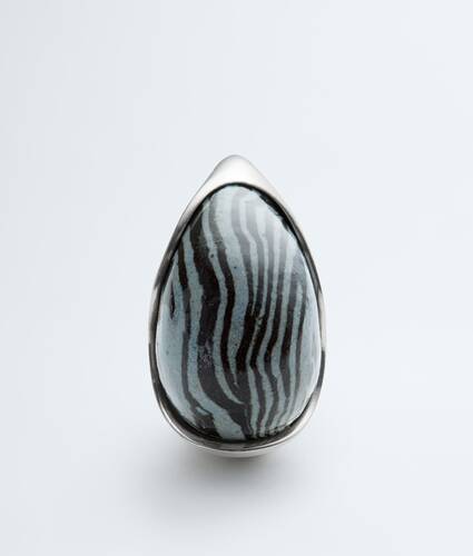 Anillo Drop para Mujer en Glacial/black Bottega Veneta M&eacute;xico ES - Image 3