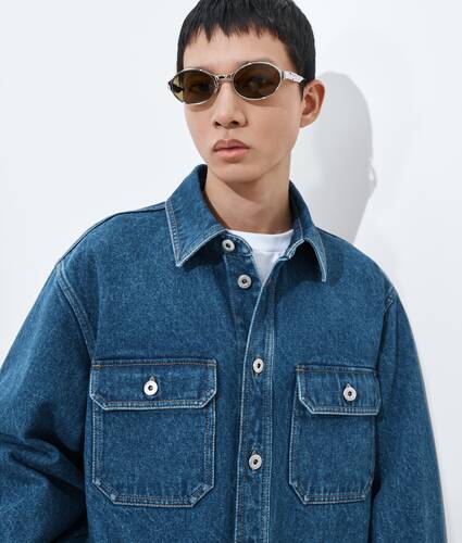 Medium Indigo Denim Overshirt