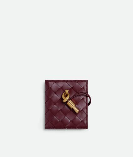 Women's Andiamo Flap Card Case in Barolo Bottega Veneta Romania EN - Image 1