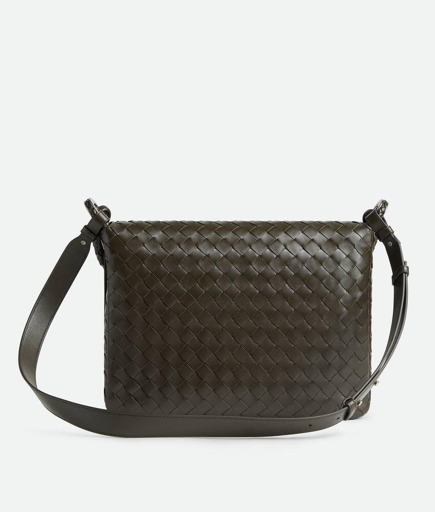 Men's Swing Messenger in Kaki Bottega Veneta Poland EN - Image 5