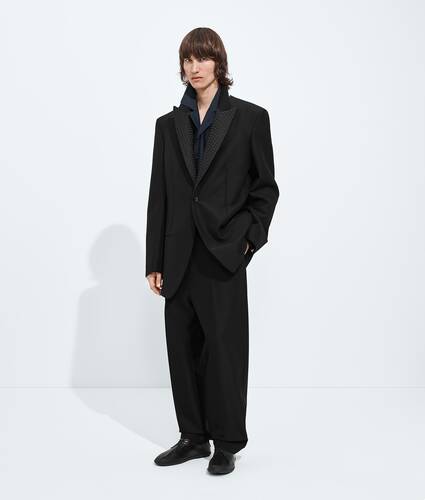 Men's Mohair And Wool Jacket  in Double black Bottega Veneta Portugal EN - Image 4