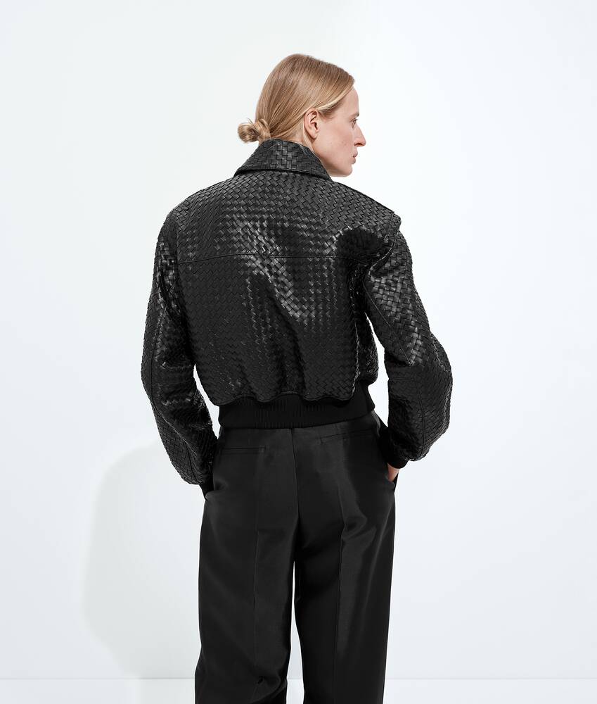 Display a large version of the product image 3 - Intrecciato Leather Blouson