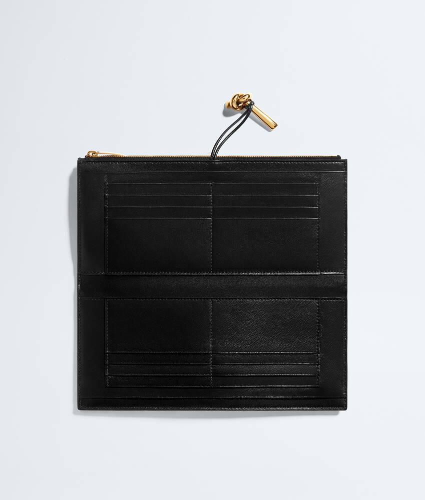 Women's Andiamo Wallet Organizer in Black Bottega Veneta Greece EN - Image 2