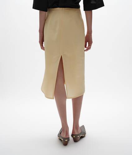 Gonna in seta e tela di viscosa da Donna in Solstice Bottega Veneta Italia IT - Image 3