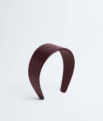 Cinta para la cabeza Intrecciato para Mujer en Deep mahogany Bottega Veneta Estados Unidos ES - Image 2