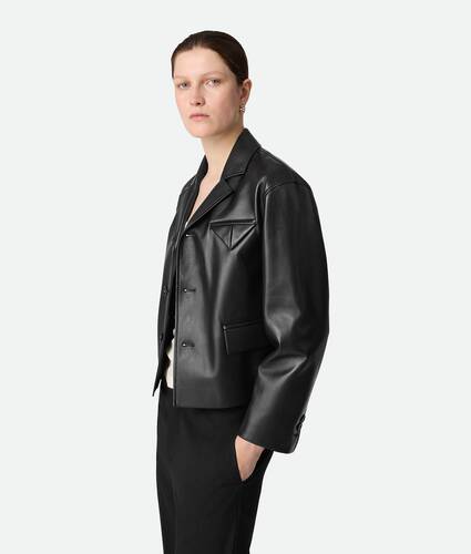 Leather Kimono Blouson