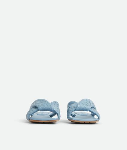 Women's Riva Flat Mule in New ice Bottega Veneta Canada EN - Image 3