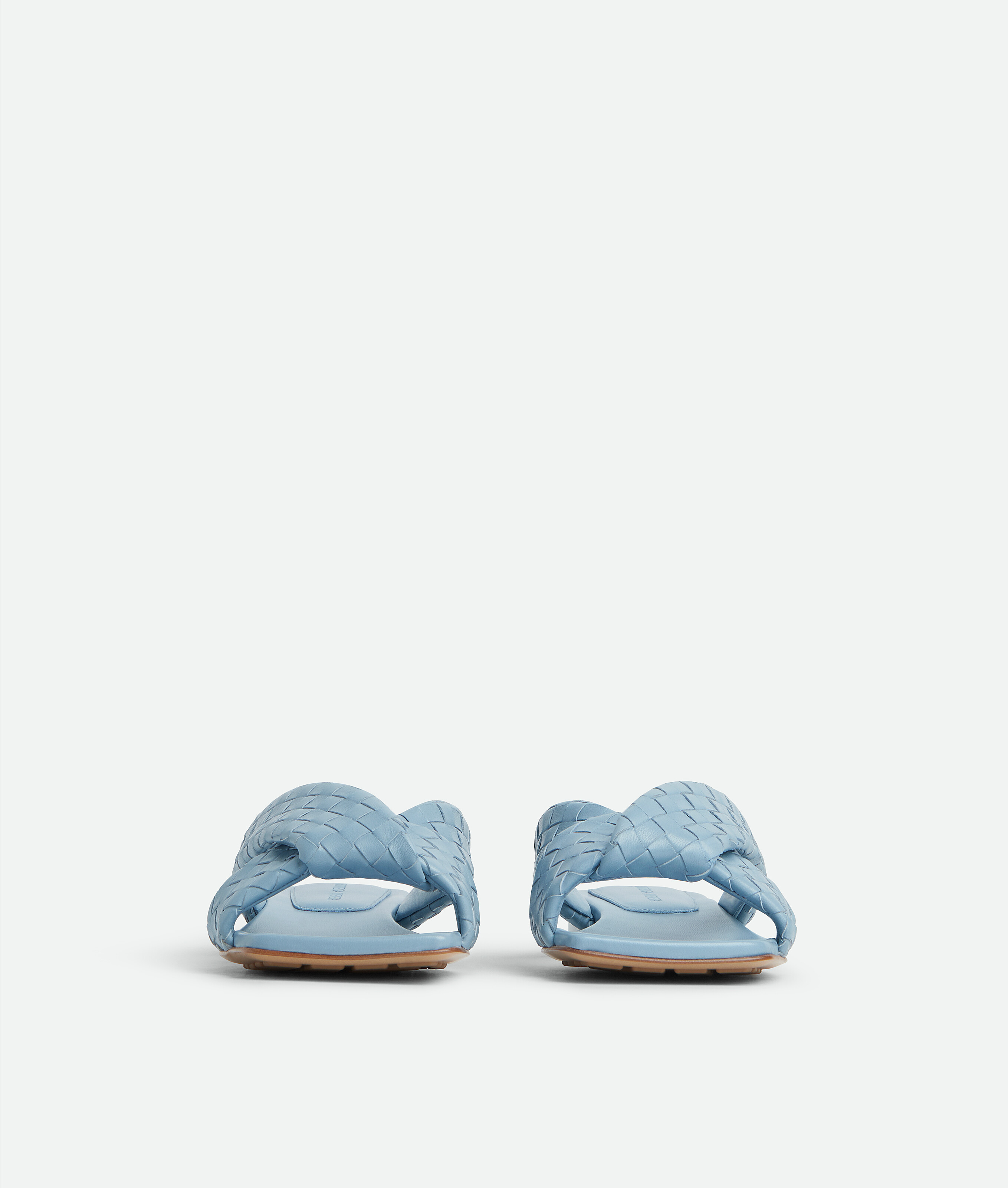 Women's Riva Flat Mule in New ice Bottega Veneta Canada EN - Image 3