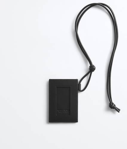 Men's Intrecciato Badge Holder in Black/shamrock Bottega Veneta Greece EN - Image 3