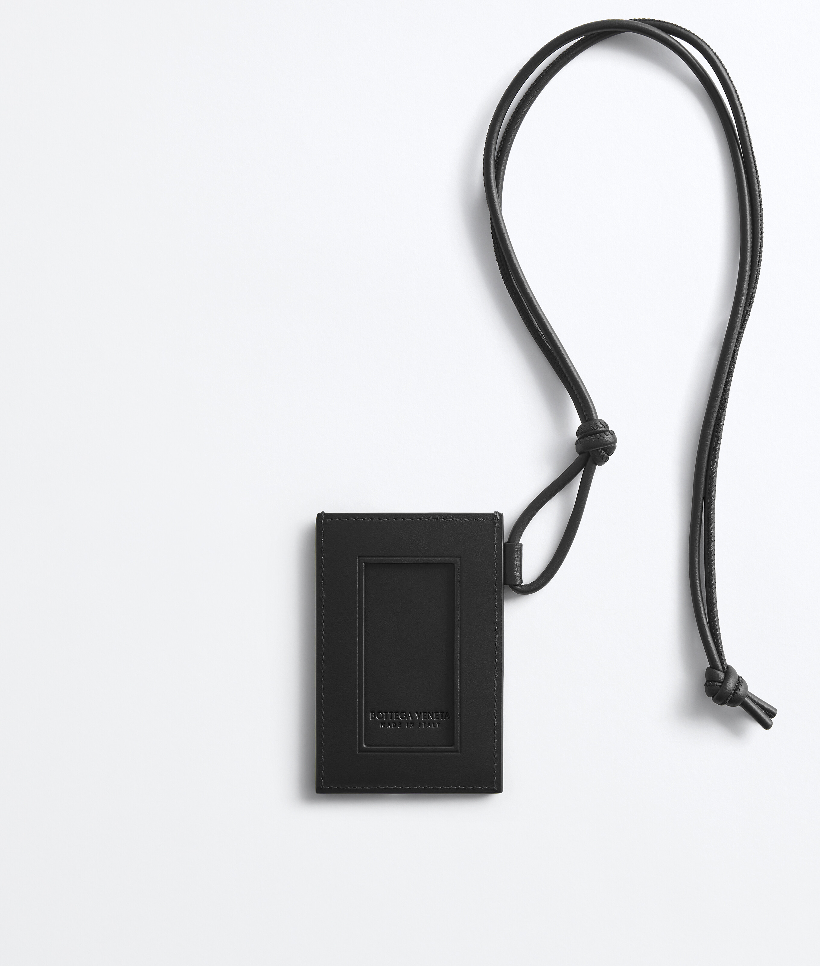 Men's Intrecciato Badge Holder in Black/shamrock Bottega Veneta Australia EN - Image 3