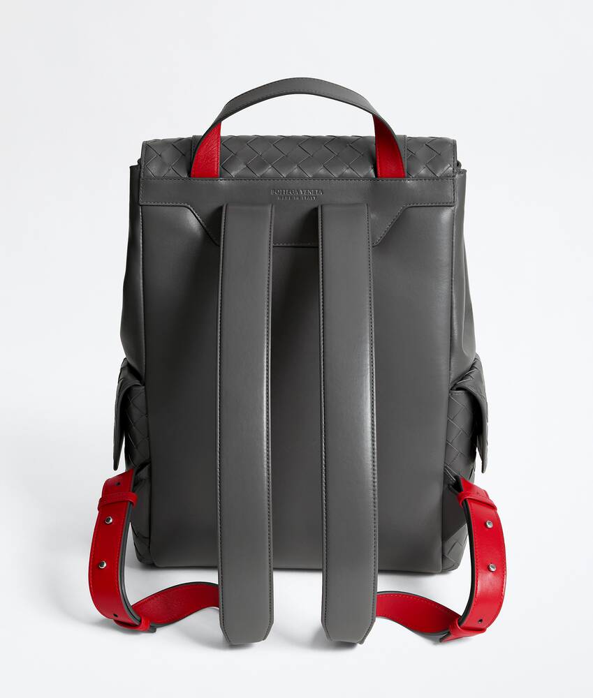 Men's Intrecciato Back to School Backpack in Obsidian gray/radar Bottega Veneta Qatar EN - Image 5