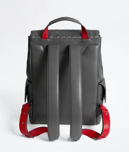 Men's Intrecciato Back to School Backpack in Obsidian gray/radar Bottega Veneta Qatar EN - Image 5