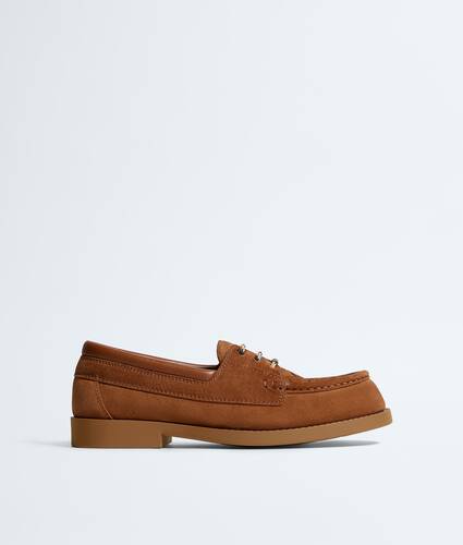 Men's Pier Boat Shoe  in Tannin Bottega Veneta Belgium EN - Image 1
