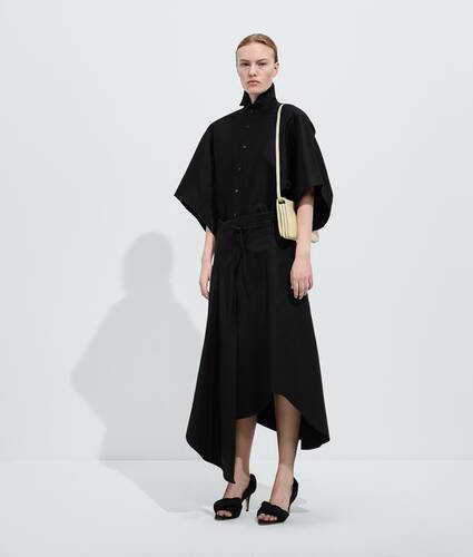 Falda de toile de algod&oacute;n compacto para Mujer en Double black Bottega Veneta Estados Unidos ES - Image 1