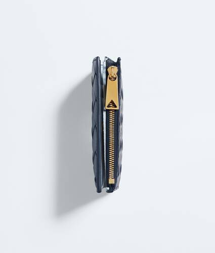 Women's Intrecciato Small Bi-Fold Wallet in Petroleum/glacial Bottega Veneta Australia EN - Image 4