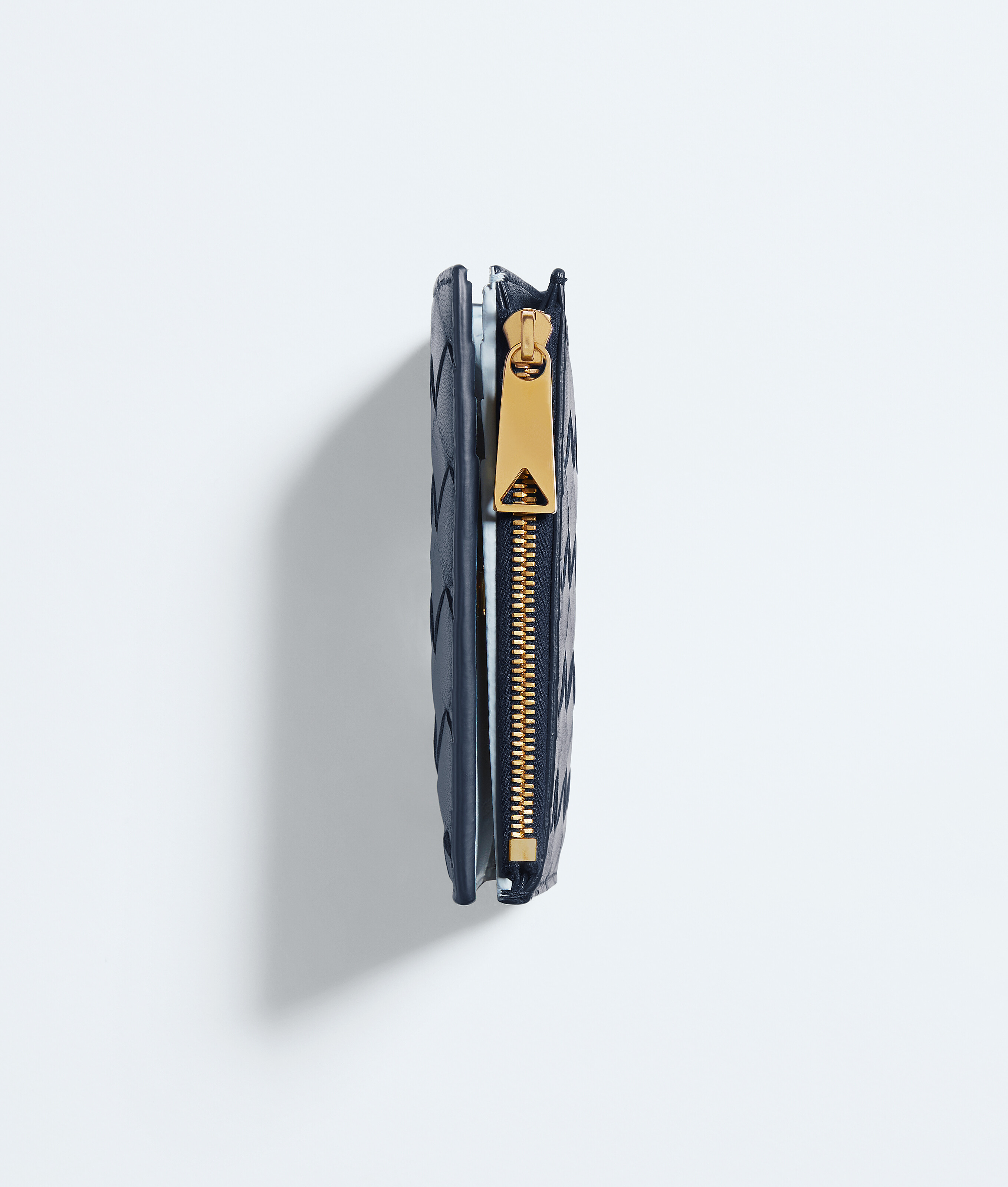 Women's Intrecciato Small Bi-Fold Wallet in Petroleum/glacial Bottega Veneta Luxembourg EN - Image 4