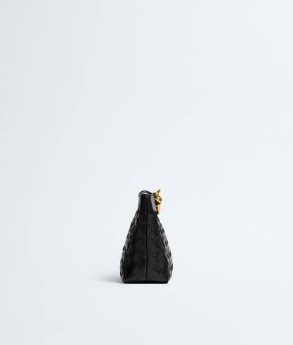 Women's Andiamo Boat Pouch in Black Bottega Veneta South Korea EN - Image 4