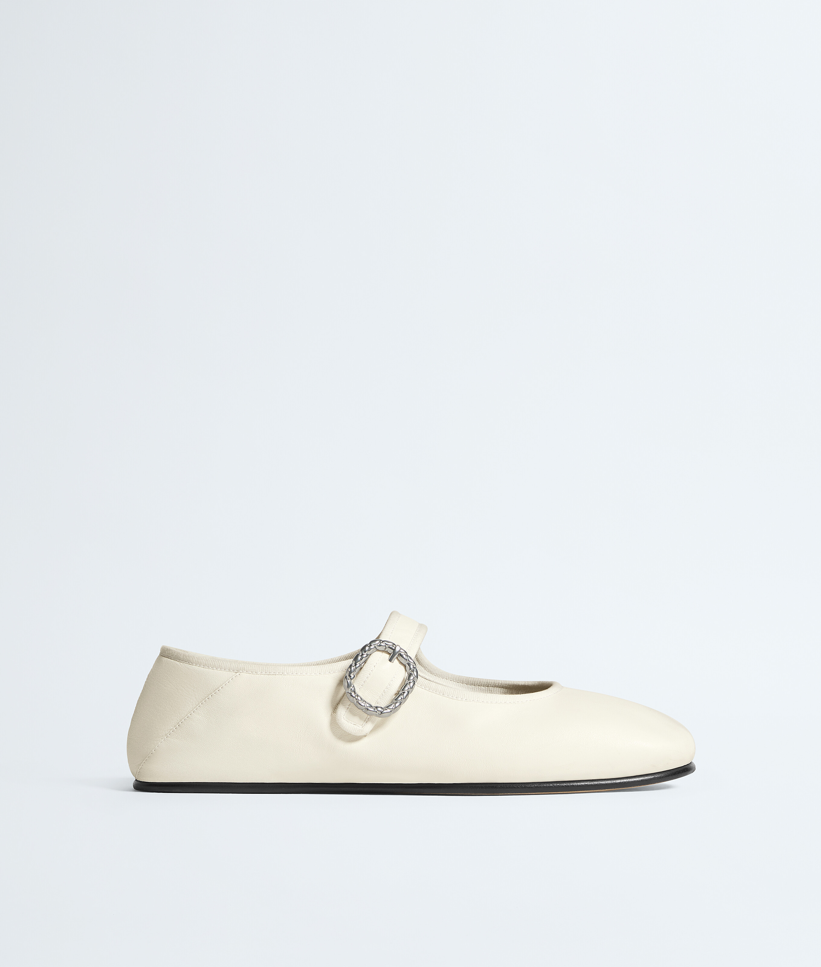 Women's Veneziana Mary-Jane Ballerina in Alabaster Bottega Veneta Luxembourg EN - Image 1