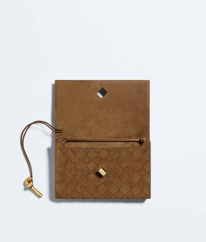 Andiamo Pouch mit Riemen f&uuml;r Damen in Dark caramel Bottega Veneta Schweiz DE - Image 3