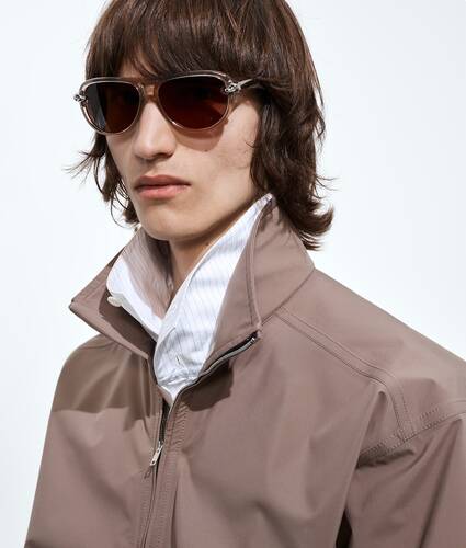 Knot Aviator Sunglasses in Brown Bottega Veneta Canada EN - Image 2