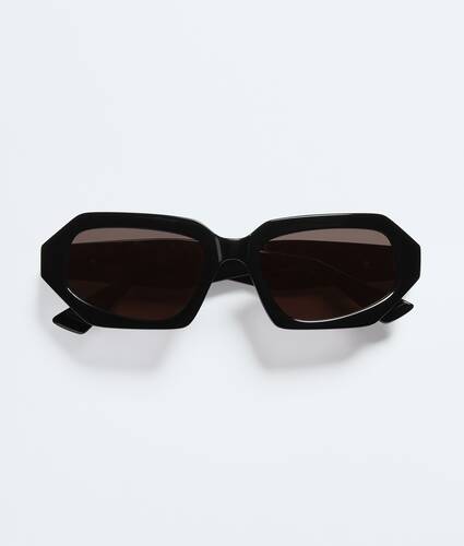 Classic Oval Sunglasses in Black/grey Bottega Veneta United Kingdom EN - Image 1