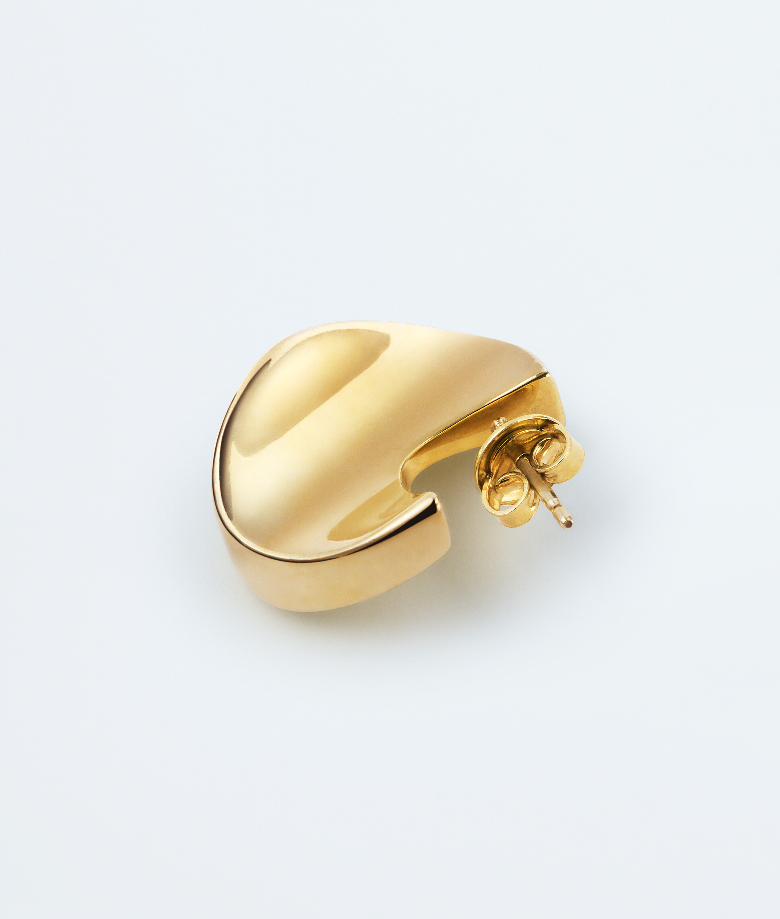 Women's Small Disc Earrings in Yellow gold Bottega Veneta Luxembourg EN - Image 4