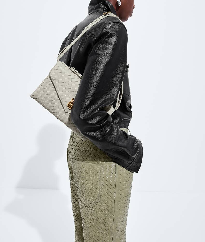 Women's Knot Lock in Silica gray Bottega Veneta Brazil EN - Image 7