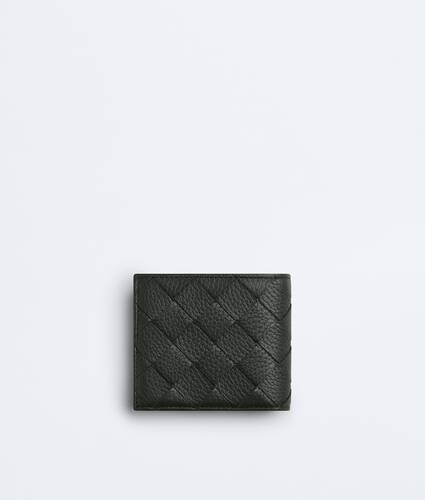 Men's Intrecciato Bi-Fold Wallet With Coin Purse in Dark green Bottega Veneta Hong Kong SAR China EN - Image 3