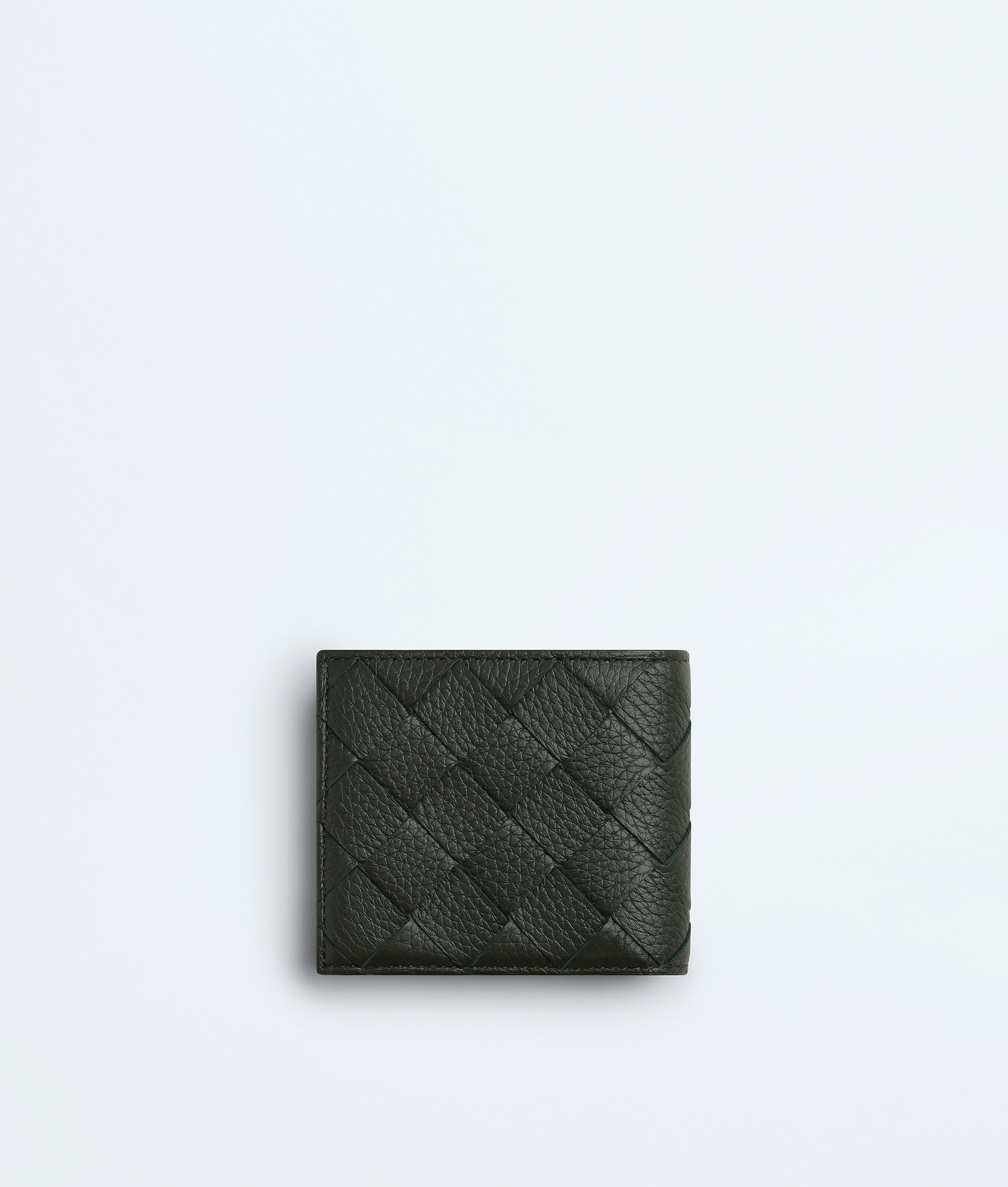 Men's Intrecciato Bi-Fold Wallet With Coin Purse in Dark green Bottega Veneta Denmark EN - Image 3