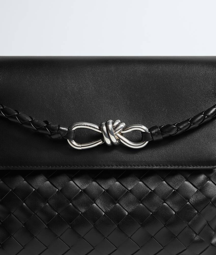 Men's Small Andiamo Messenger in Black Bottega Veneta United States EN - Image 7